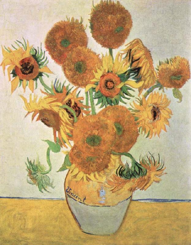 Vincent Van Gogh sun flowers China oil painting art